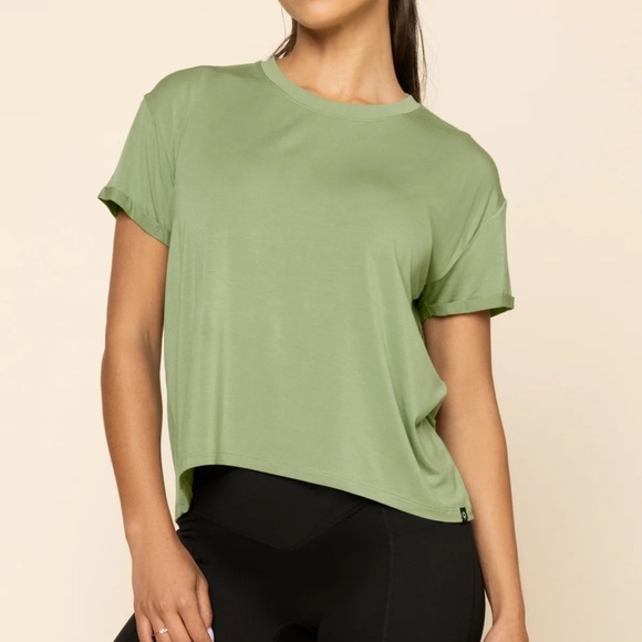 POPFLEX Tops - NWT Popflex Seaglass Green Perfect Tee